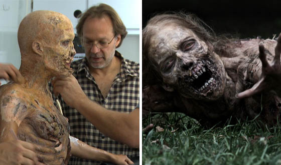 The Walking Dead çekimlerinden zombilerden birinci sezon