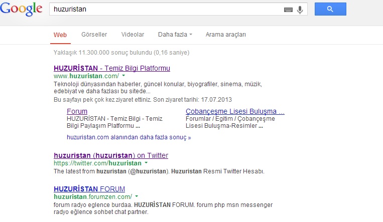 google arama