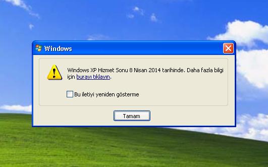 windows xp hizmeti doluyor