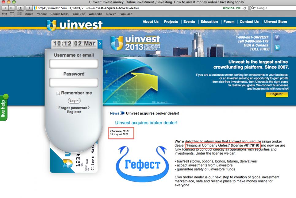 uinvest hakkinda