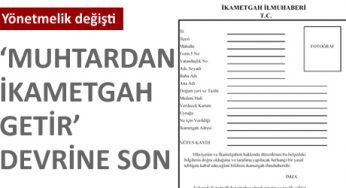İkametgah Artık İnternette
