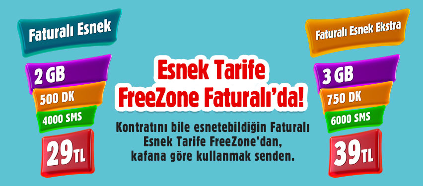 vodafone faturali esnek tarife