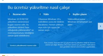 Ücretsiz Windows 10’a Yükseltme Teklifini Kaçırmayın