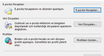 Windows 10, Outlook Profili Ekleme veya Kaldırma