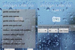 Sleepmaker Rain uyku uygulama
