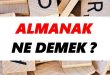 almanak 2020 ne demek