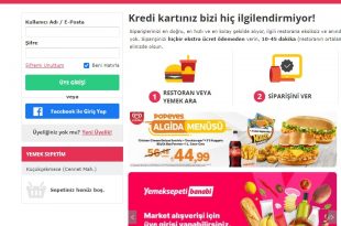 yemeksepeti logosu ve site renkleri degisti