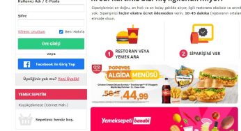 Yemeksepeti Logosu ve Site Renkleri Değişti
